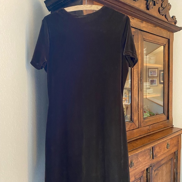 Merona Vintage Brown Velvet Dress - Picture 5 of 6